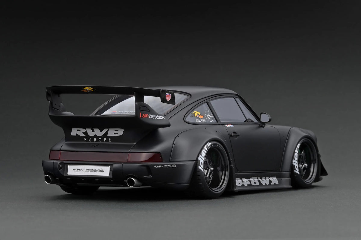 964 Rwb Rough Rhythm Ignition Model 1:18 Porsche 964 RWB in Matte Black – Model Cars Houston