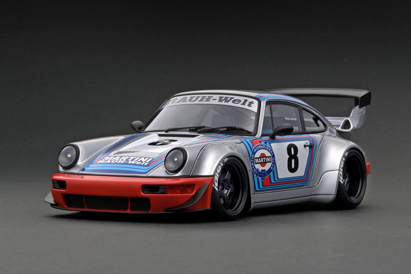 Ignition Model 1:18 Porsche 964 RWB in Silver / Blue / Red