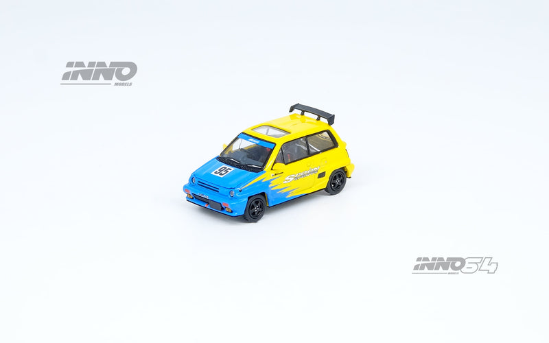 INNO Models 1:64 Honda City Turbo II with Honda Motocompo in Spoon Sports Livery