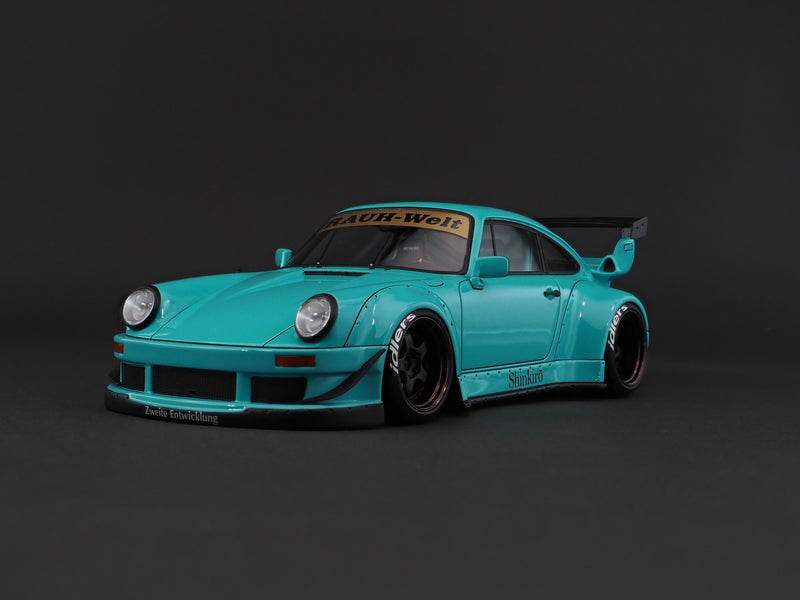 Ignition Model 1:18 Porsche 930 RWB in Light Blue