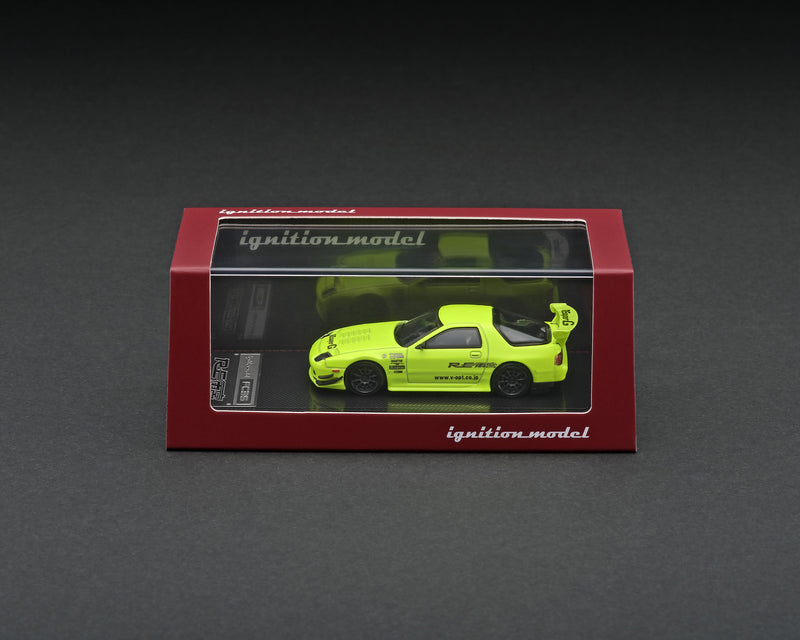 Ignition Model 1:64 Mazda RX-7 (FC3S) RE Amemiya in Yellow / Green