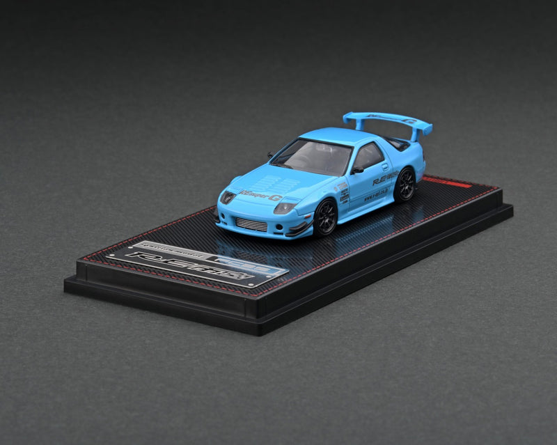 Ignition Model 1:64 Mazda RX-7 (FC3S) RE Amemiya in Light Blue