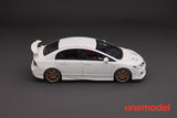 One Model 1:18 Honda Civic Type-R FD2 Mugen Late Version in White