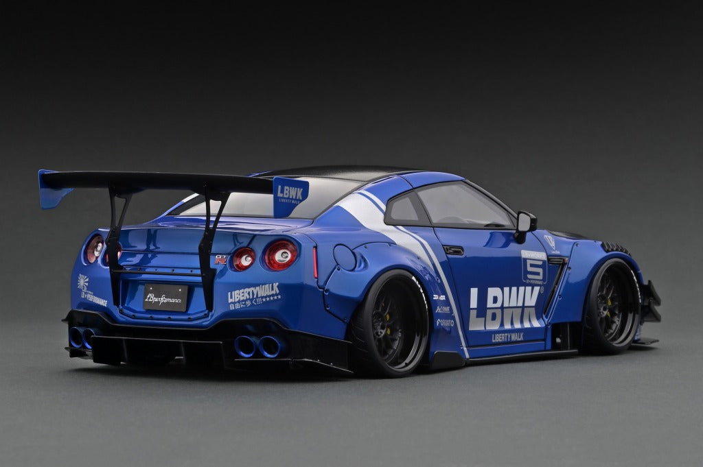 ミニカー Makeup1/43 LBWK GTR Type2 WhiteBlue 4/50 1/43 MakeUp LIBERTY WALK GTR Type2 White / Blue - LB-ONLINE