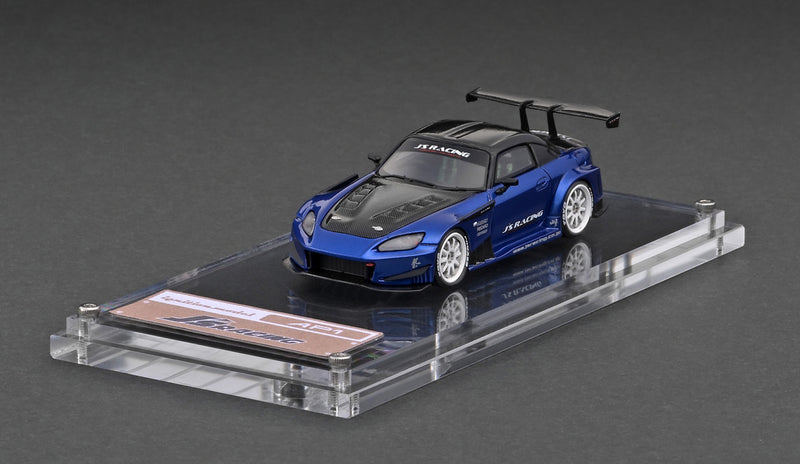 Ignition Model 1:64 Honda S2000 (AP1) J's Racing in Blue Metallic