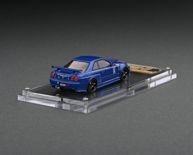 Ignition Model 1:64 Nissan Skyline GT-R (R34) R-Tune in Bayside Blue