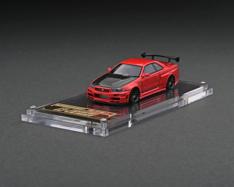 Ignition Model 1:64 Nissan Skyline GT-R (R34) R-Tune in Red