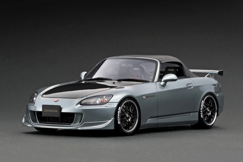 Ignition Model 1:18 Honda S2000 (AP2) in Dark Silver with Carbon Bonnet