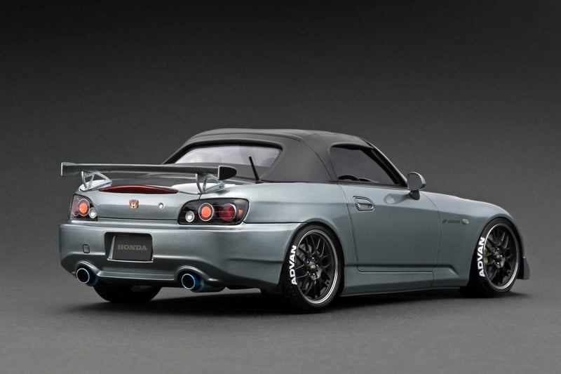 *PREORDER* Ignition Model 1:18 Honda S2000 (AP2) in Dark Silver with Carbon Bonnet
