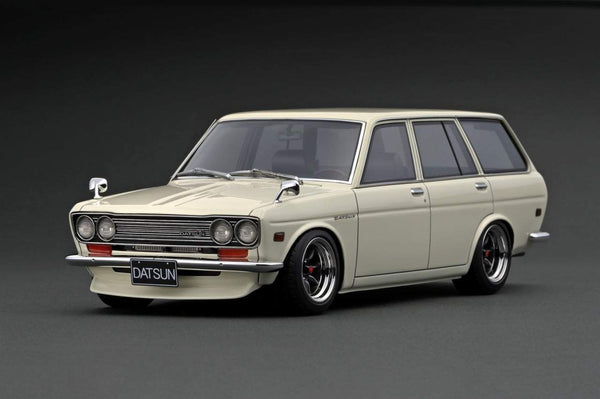 Ignition Model 1:18 Datsun Bluebired (510) Wagon in White