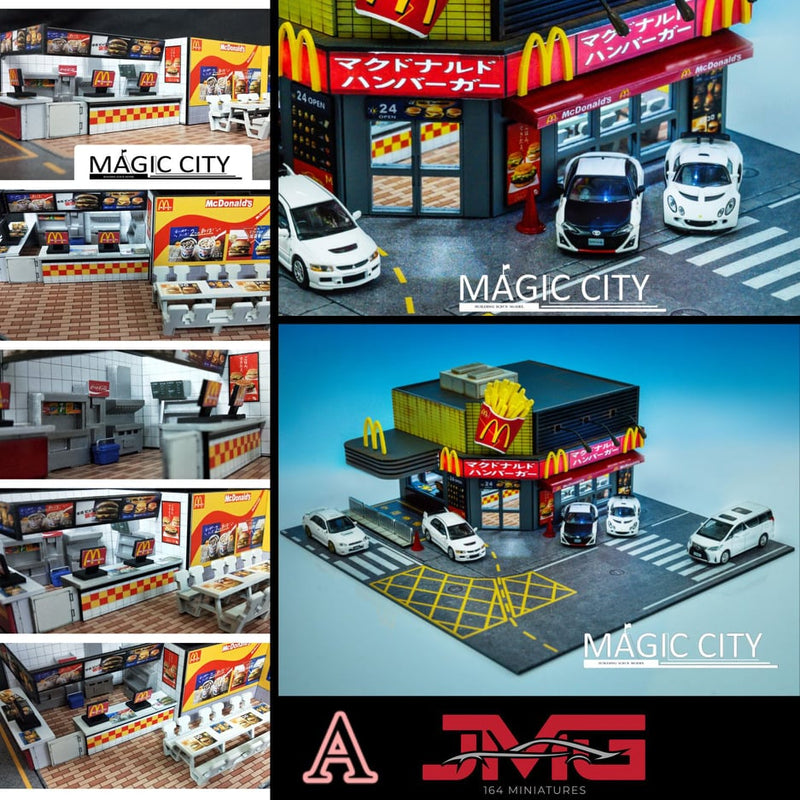 Magic City 1:64 Japanese McDonald’s Car Restaurant Diorama