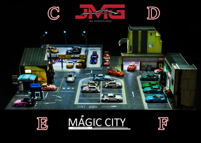 Magic City 1:64 Roppongi New Year Gathering Ground, Rolling Stone Restaurant + Parking Lot Entrance Diorama