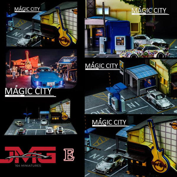 Magic City 1:64 Roppongi New Year Gathering Ground, Rolling Stone Restaurant + Parking Lot Entrance Diorama
