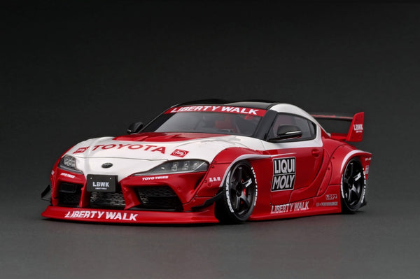 Ignition Model 1:18 Toyota GR Supra (A90) in White / Red