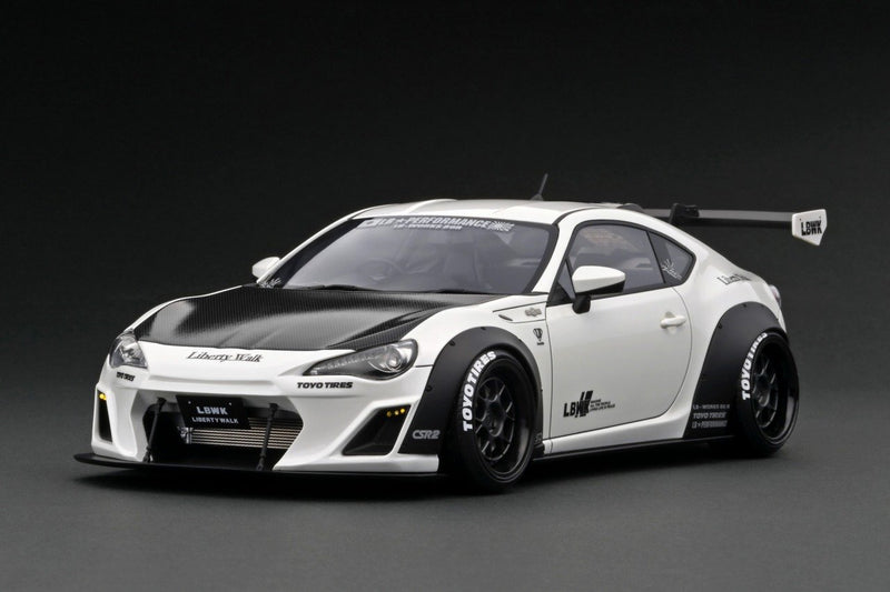 Ignition Model 1:18 Toyota 86 Liberty Walk Full Complete Version 1 in White