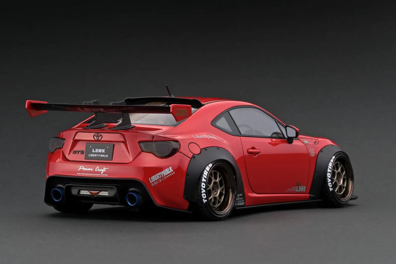 Ignition Model 1:18 Toyota 86 LBWK Full Complete V1 in Red Metallic