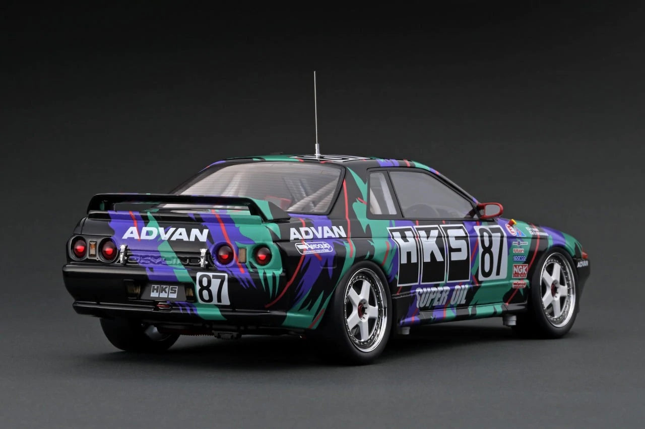 ミニカー 1/18 HKS SKYLINE GT-R  (#87) 1993 JTC Ignition Model 1:18 Nissan Skyline GT-R BNR32 #87 HKS JTC