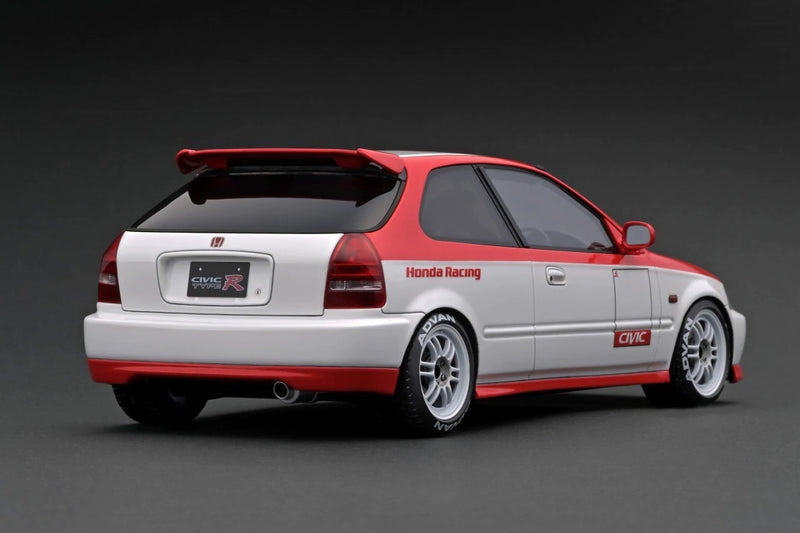 Ignition Model 1:18 Honda Civic (EK9) Type-R in White & Red
