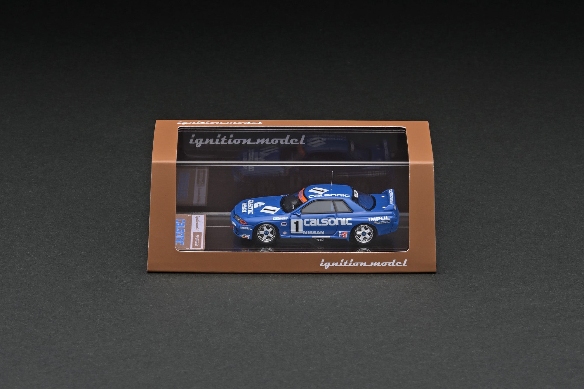イグニッション　Calsonic Skyline1991 IG2692 1/64 CALSONIC SKYLINE (#12)1990 JTC Debut Win With Mr