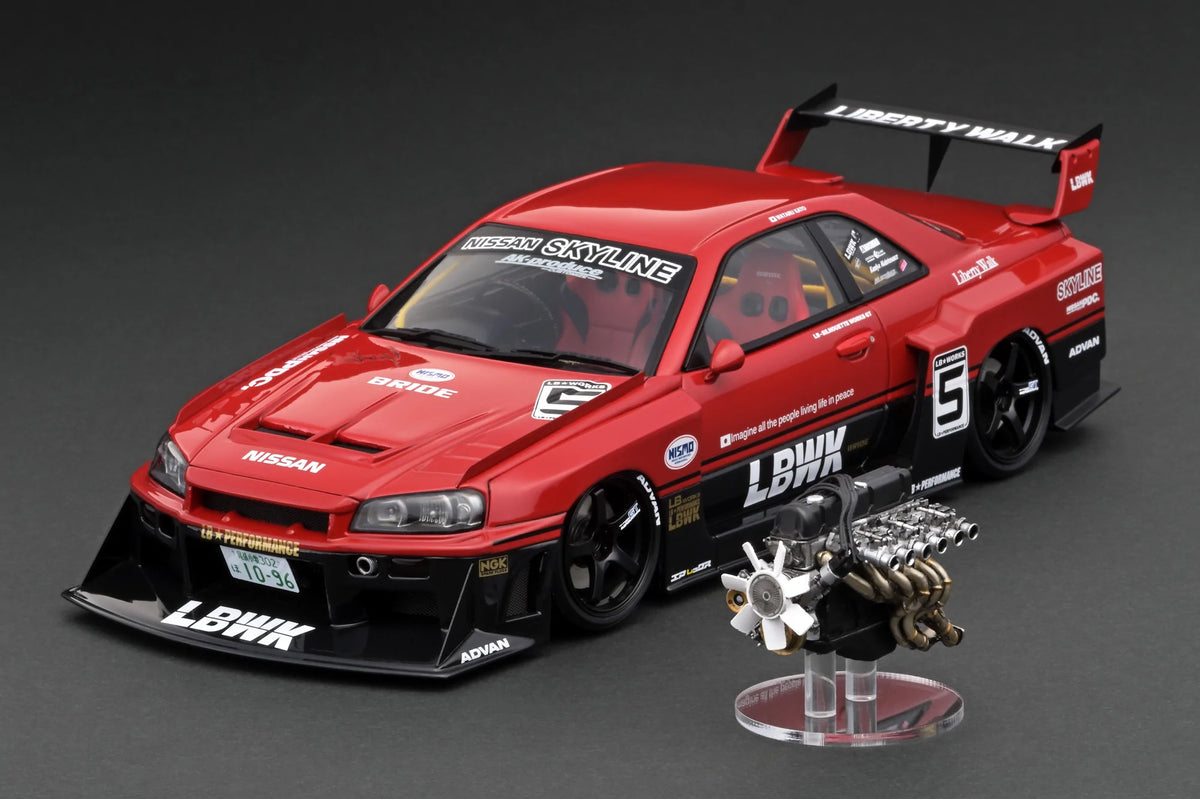 Ignition Model 1:18 Nissan Skyline Liberty Walk GT-R in Blue