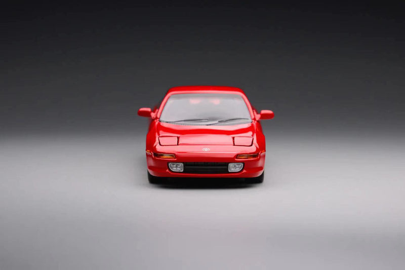 Peako Models 1:64 Toyota MR2 SW20 1996 in Red with Pop Up Headlights