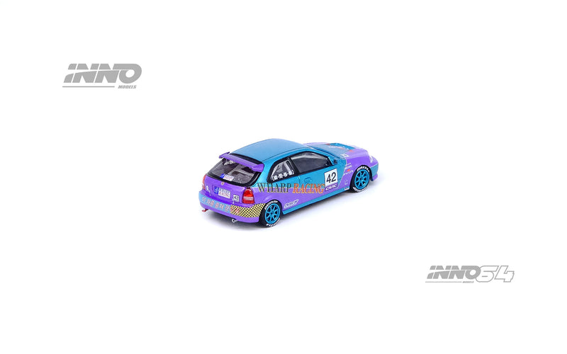 INNO Models 1:64 Honda Civic EK9 Type-R JDM Series "Wharp Racing"
