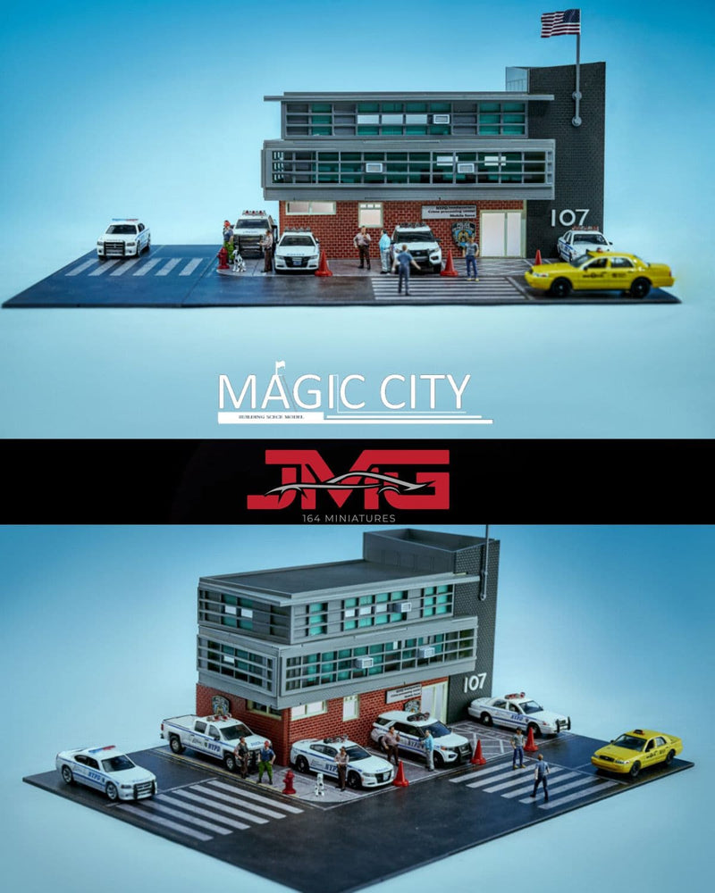 Magic City 1:64 American Street View NYPD Station Diorama