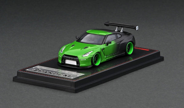 Ignition Model 1:64 Nissan Skyline (R35) GT-R Pandem in Green / Black