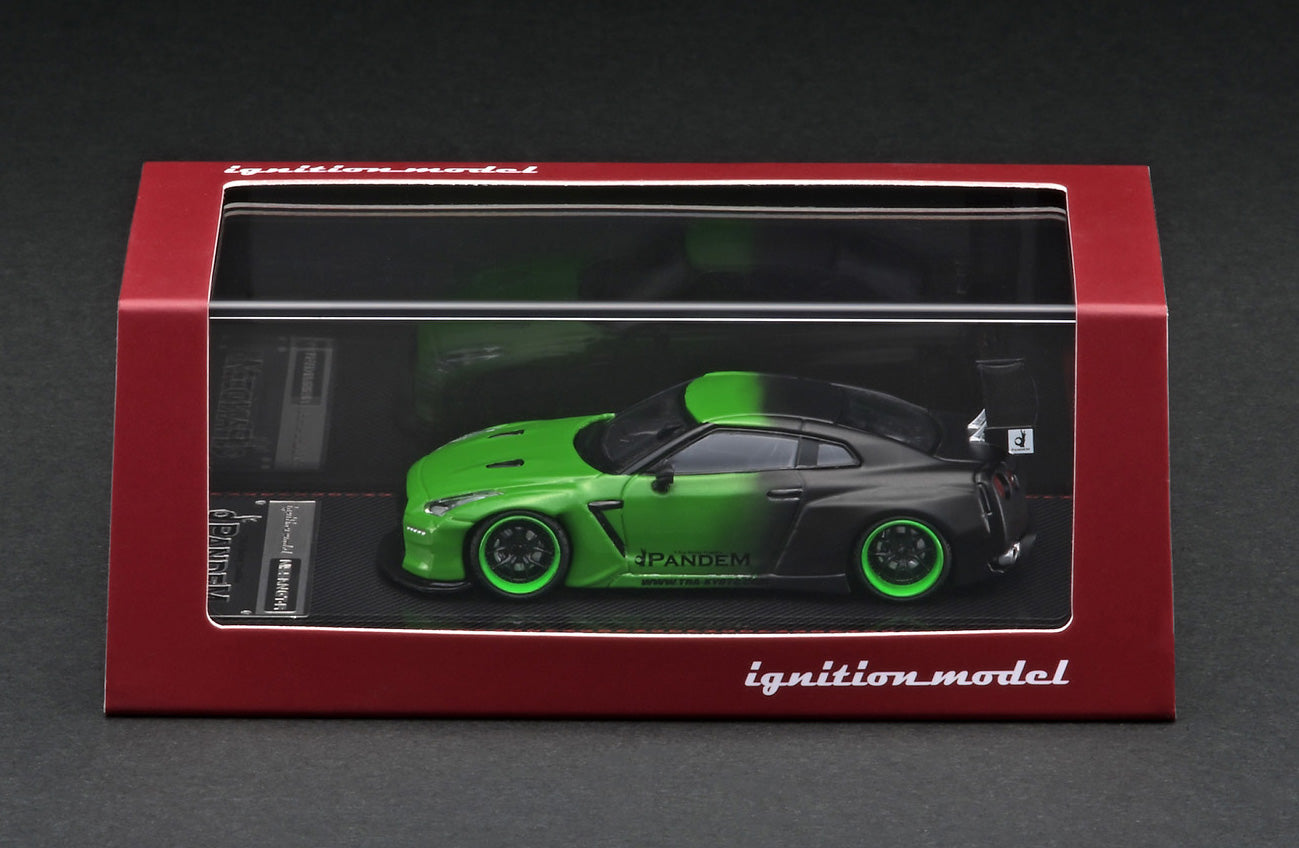 ★ignition model PANDEM 1:64 ミニカー Ignition Model 1:64 Nissan Skyline (R35) GT-R Pandem in Green