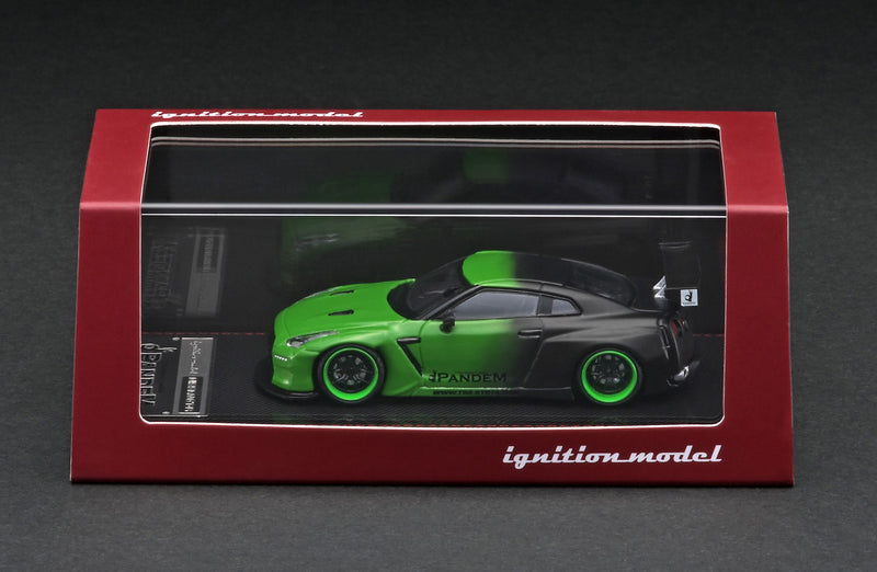 Ignition Model 1:64 Nissan Skyline (R35) GT-R Pandem in Green / Black