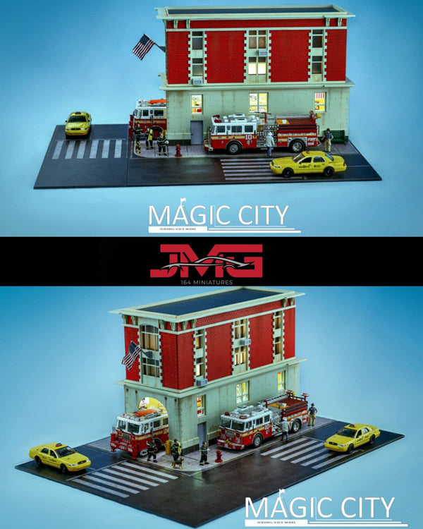 Magic City 1:64 American Street View FDNY Station Diorama