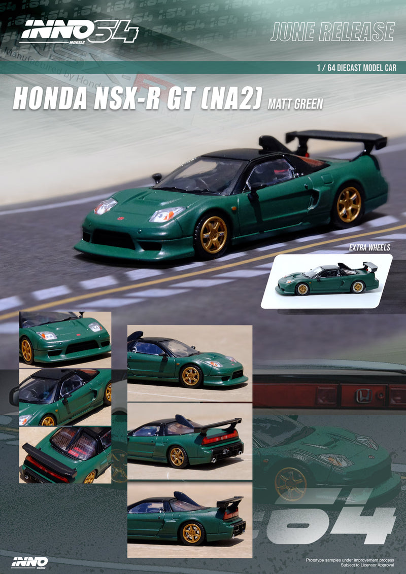 INNO64 1:64 Honda NSX-R (NA2) GT in Matte Green