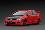Ignition Model 1:18 Honda Civic Type-R (FD2) in Red with Carbon Bonnet