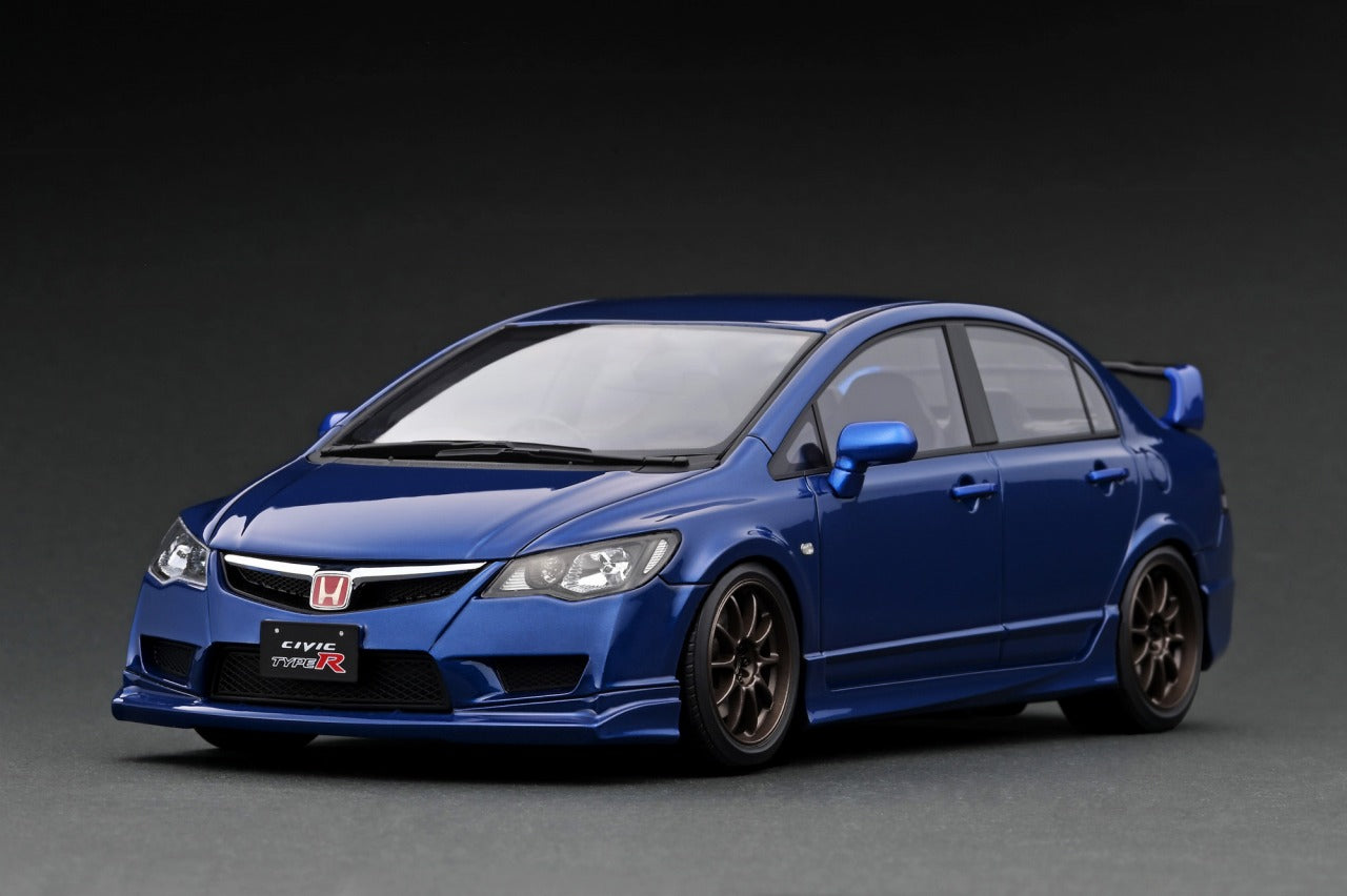 Fd Racing Blue Ignition Model 1:18 Honda Civic Type-R (FD2) in Blue Metallic