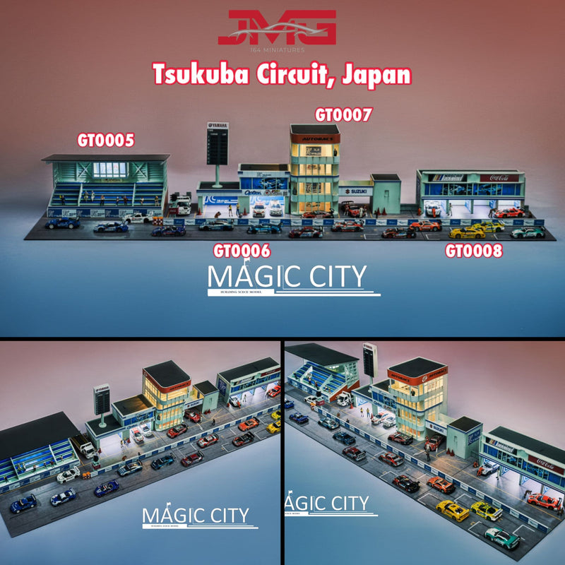 Magic City 1:64 Tsukuba Circuit Safety Garage & Starting Platform Diorama