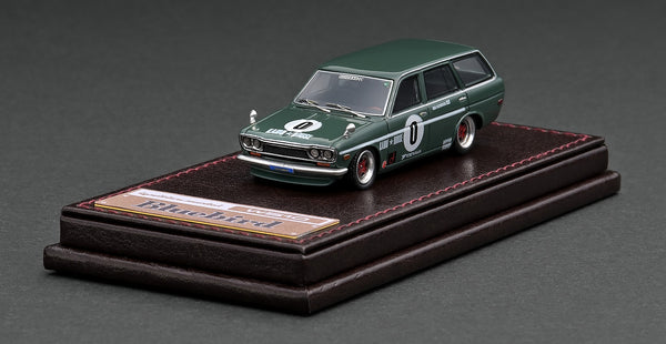 Ignition Model 1:64 Nissan Datsun Bluebird (510) Wagon Kaido House in Green