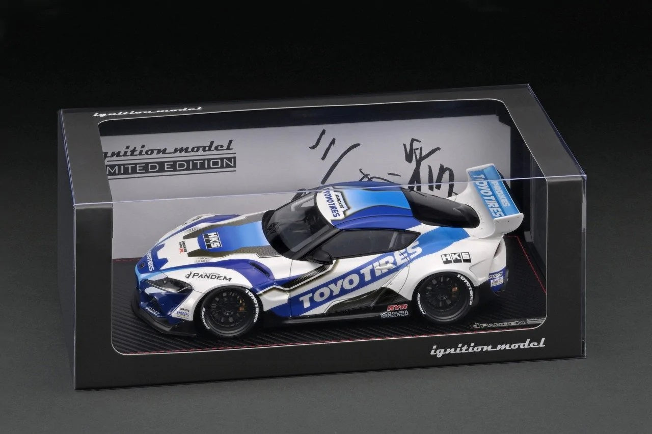 Ignition Model 1:18 Toyota GR Supra (A90) Rocket Bunny Pandem TOYO TIRES