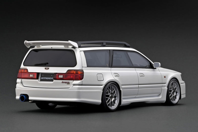 Ignition Model 1:18 Nissan Stagea 260RS (WGNC34) in Pearl White