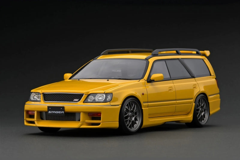 Ignition Model 1:18 Nissan Stagea 260RS (WGNC34) in Yellow