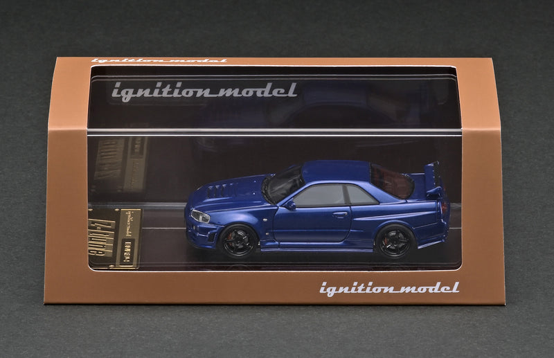 Ignition Model 1:64 Nissan Skyline GT-R (R34) Z-Tune in Bayside Blue
