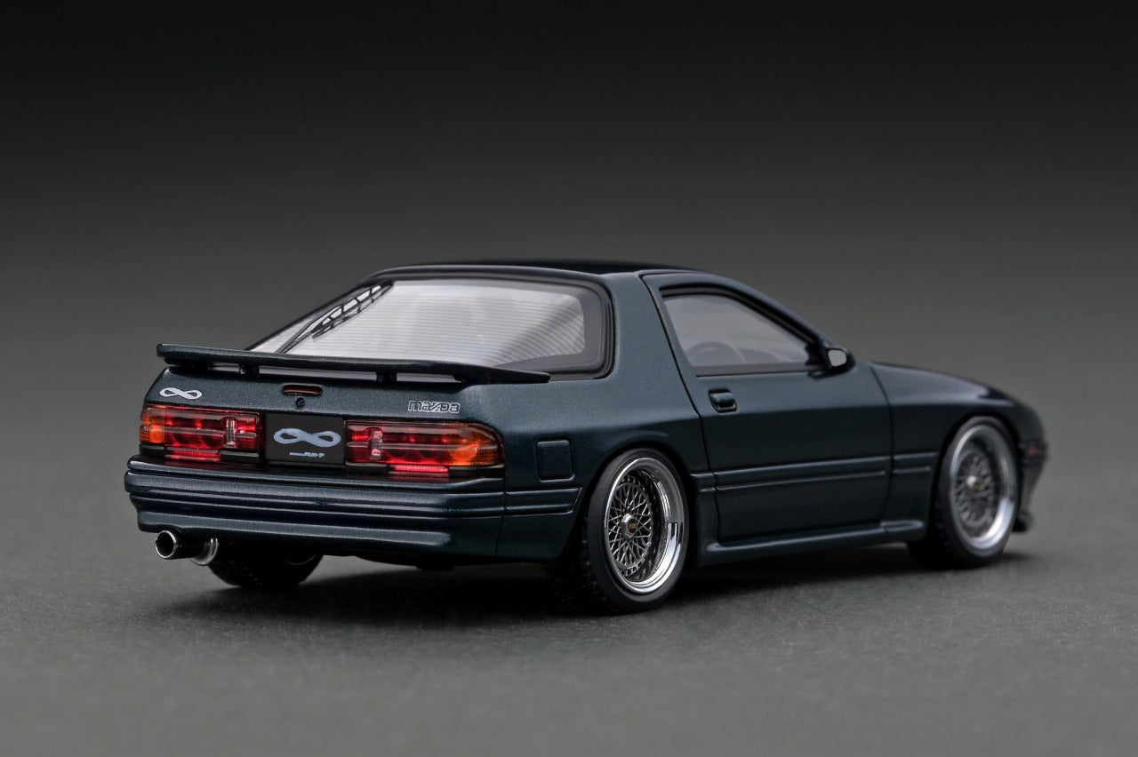 1/43 ignition model FC3S RX-7 ダークグリーン Ignition Model 1:43 Mazda RX-7 Savanna (FC3S) Infini in Green