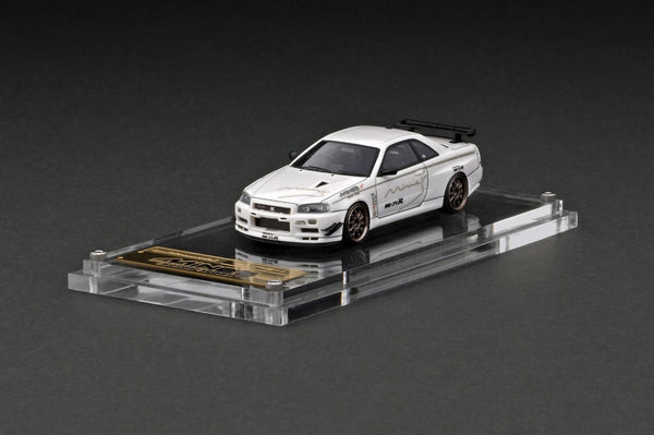 Ignition Model 1:64 Nissan Skyline GT-R (R34) Mine's in White