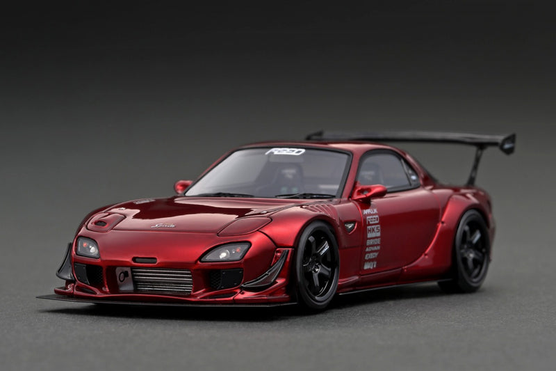 Ignition Model 1:43 Mazda RX-7 (FD3S) FEED Afflux GT3 in Red Metallic