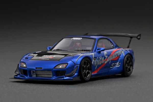 Ignition Model 1:43 Mazda RX-7 (FD3S) FEED Afflux GT3 in Blue Metallic