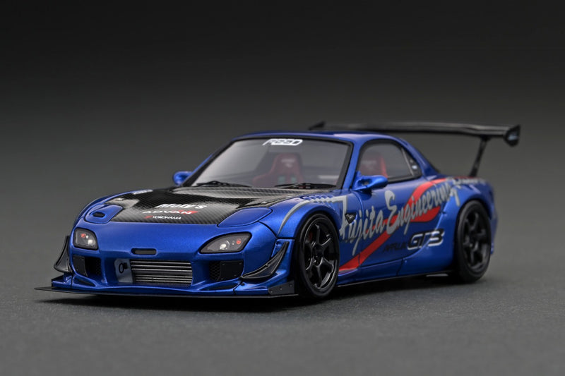 *PREORDER* Ignition Model 1:43 Mazda RX-7 (FD3S) FEED Afflux GT3 in Blue Metallic