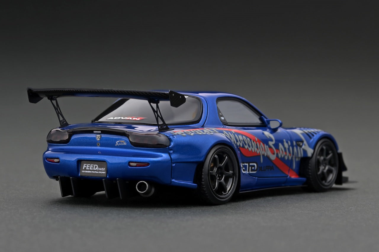 Ignition Model 1:43 Mazda RX-7 (FD3S) FEED Afflux GT3 in Blue