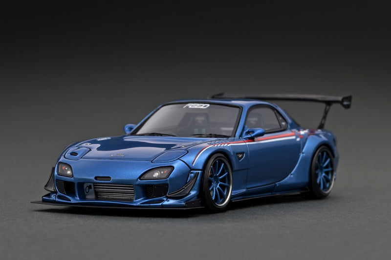 Ignition Model 1:43 Mazda RX-7 (FD3S) FEED Afflux GT3 in Light Blue Metallic