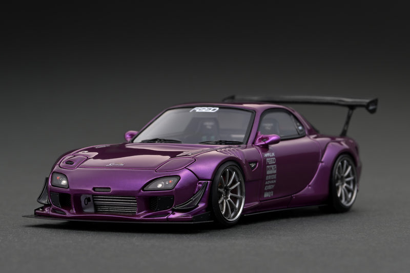 Ignition Model 1:43 Mazda RX-7 (FD3S) FEED Afflux GT3 in Purple Metallic