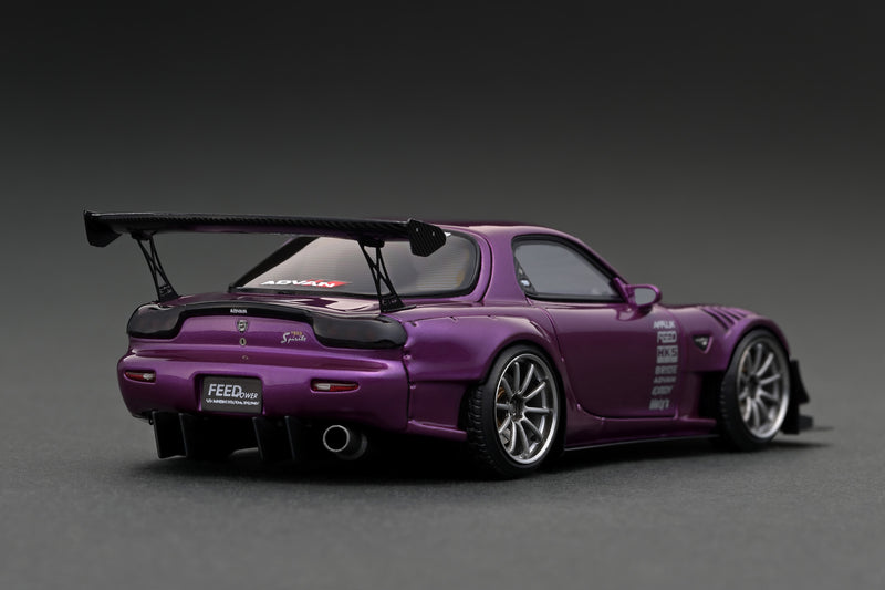 Ignition Model 1:43 Mazda RX-7 (FD3S) FEED Afflux GT3 in Purple Metallic