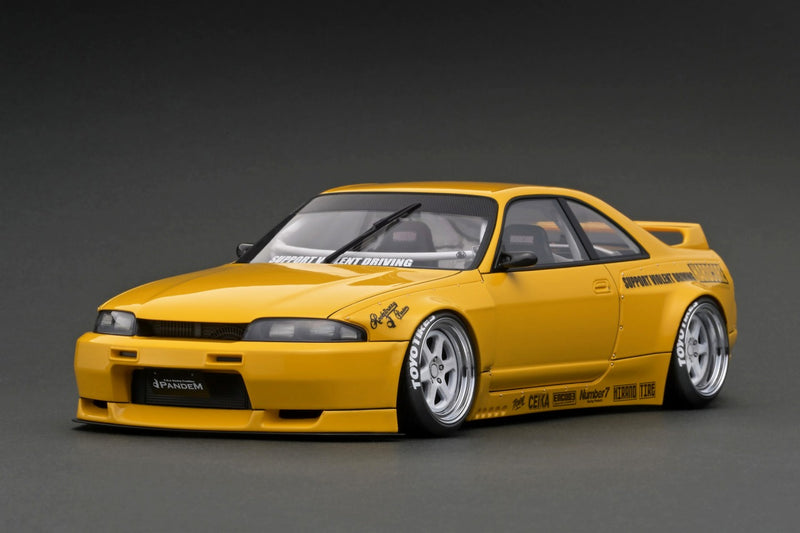 Ignition Model 1:18 Nissan Skyline GT-R (BNCR33) Pandem in Yellow